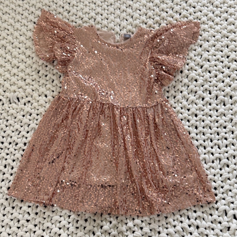 Sparkling Pink Sequin Dress